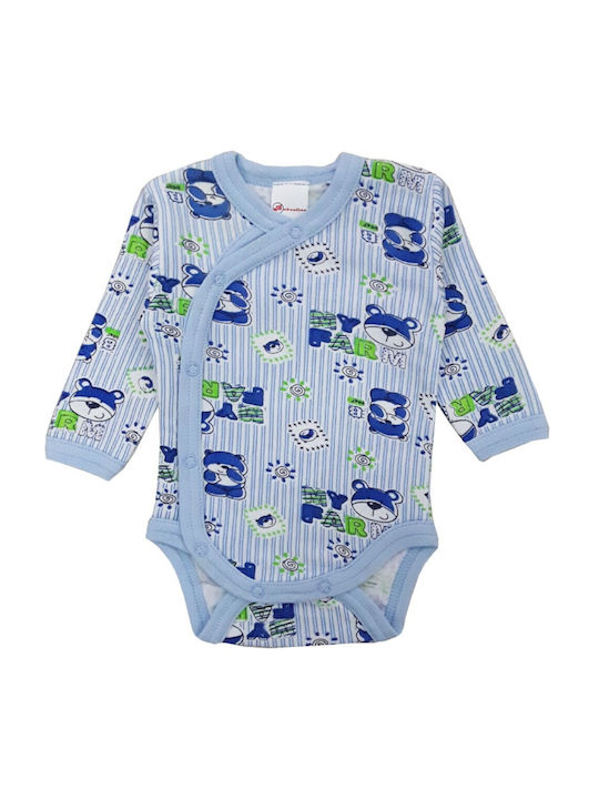 Beboulino Baby Bodysuit Set Long-Sleeved Blue