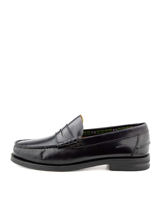 On the Road Δερμάτινα Ανδρικά Loafers σε Μαύρο ...