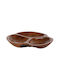 Bol Decorativ Lemn Galben 30x30x4cm 1buc