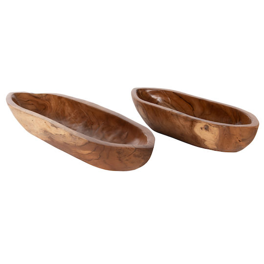 HomeMarkt Декоративна купа Дърво Жълт 68.5x18.5x9см 1бр