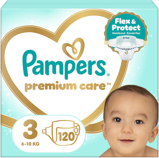 Pampers Tape Diapers Premium Care No. 3 for 5-9kg 120pcs