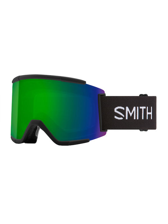 Smith Squad Xl Ski & Snowboard Goggles Kids Black with Lens in Green Color