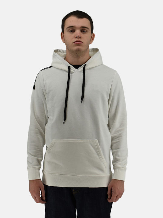 Cover Jeans Φούτερ με Κουκούλα White