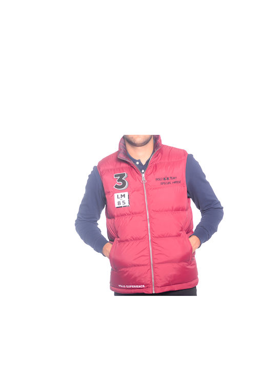 Ärmellos Jacke Burgundisch