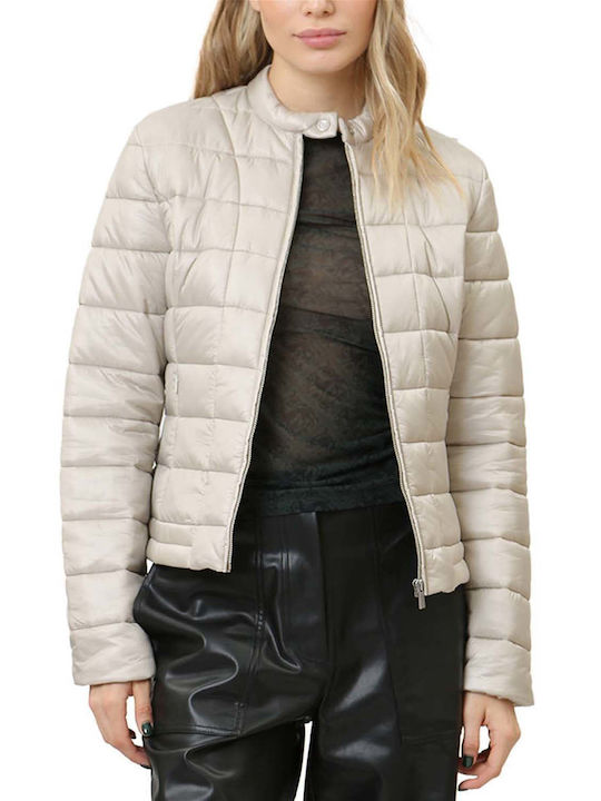 Trussardi Kurz Damen Puffer Jacke für Winter Weiß