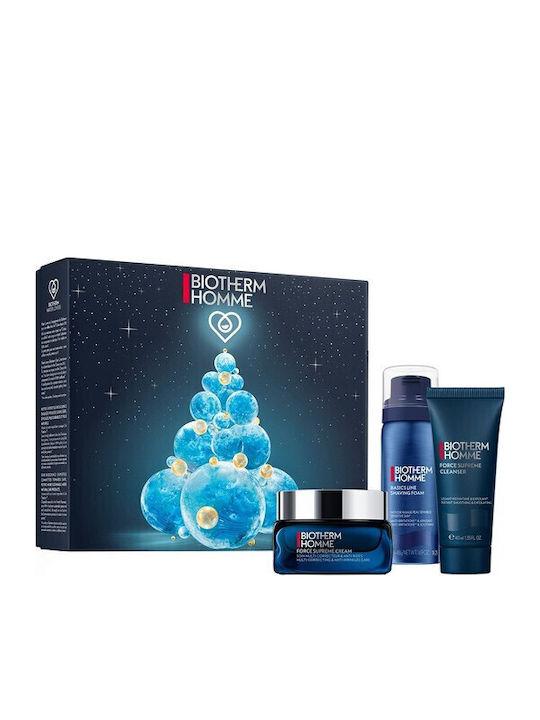 Biotherm Homme Force Supreme Holiday Σετ Περιποίησης για Ενυδάτωση 3τμχ