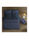 Cannon Duvet Set Single 170x230cm Twin Middle Blue 8pcs