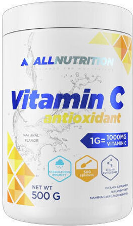AllNutrition Βιταμίνη C για Ενίσχυση του Ανοσοποιητικού, τo Δέρμα & Αντιοξειδωτική δράση 1000mg 500gr