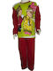 Lydia Creations Kinder Schlafanzug Winterlich Rot