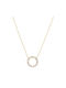 Vogue Necklace Gold Plated with Zircon