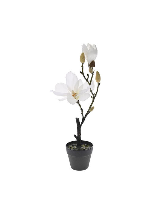 Iliadis Artificial Plant in Small Pot Magnolia White 40cm 2pcs