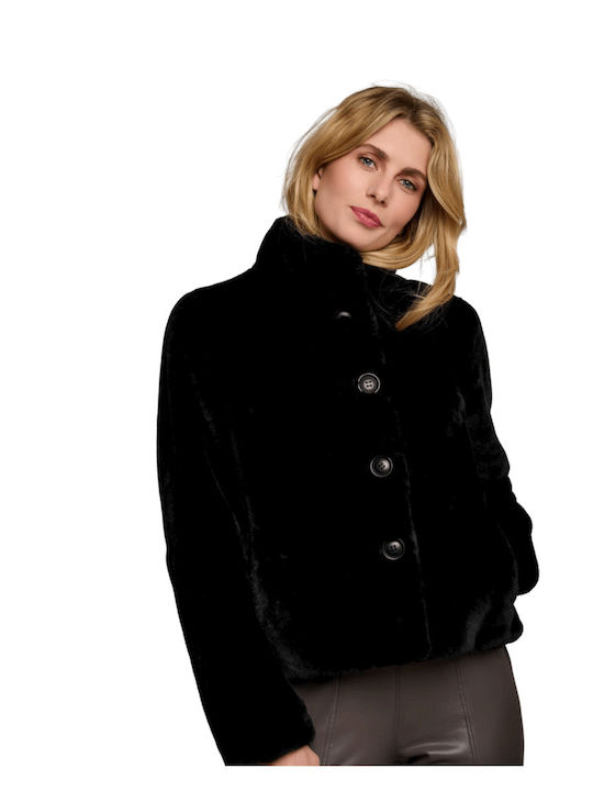Frauen Pelz BLACK