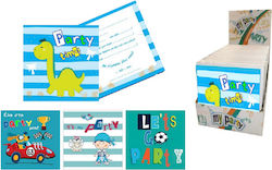 The Paper Box Invitations 6pcs 04310 (Μiscellaneous Designs/Colours)