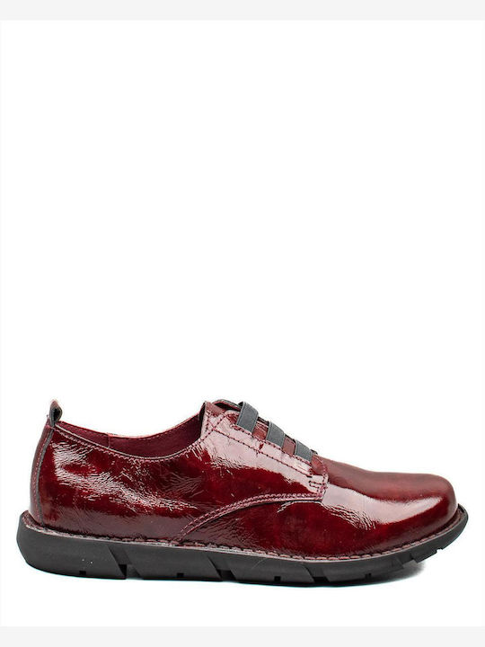 Women's Derby Shoes Burgundy