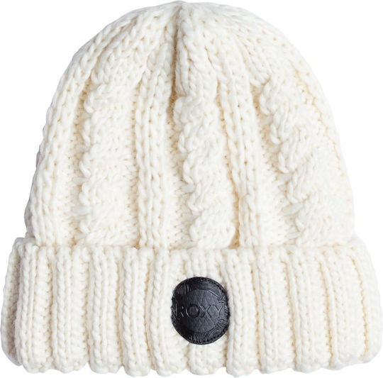 Beanie Unisex Σκούφος Πλεκτός σε Μπεζ χρώμα