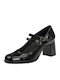 Pantofi cu toc cu Curea Negre