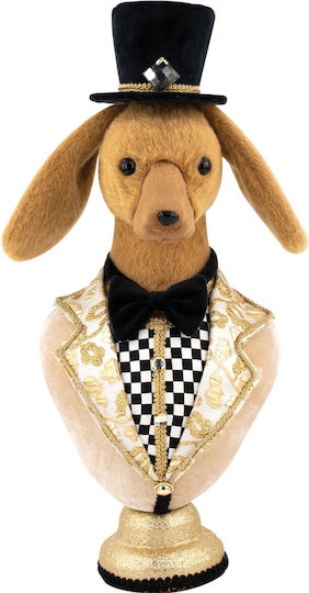 Lianos Christmas Plush Figure Doggy Brown Height 55cm 2pcs