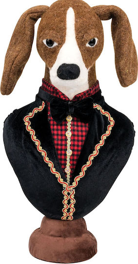 Lianos Christmas Plush Figure Doggy Brown Height 48cm 2pcs