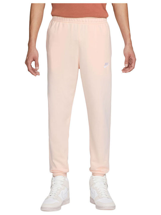 Nike Sportswear Club Παντελόνι Φόρμας Fleece Ροζ