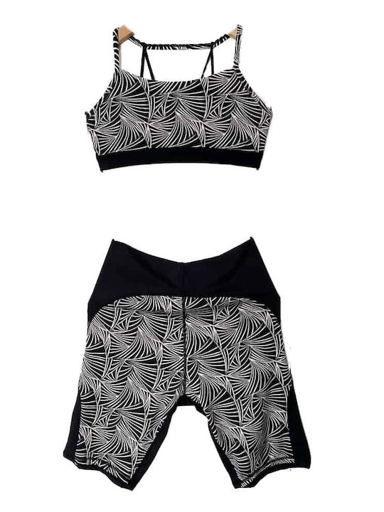 Fuanna Schulung Frauen-Set mit Kurze Hosen Legg...