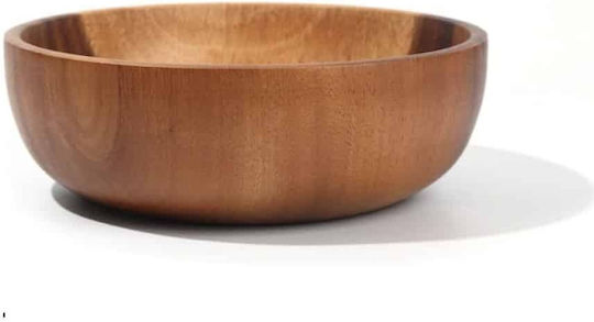 GTSA Wooden Salad Bowl Brown 18x18x7cm