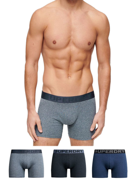 Superdry Frosted Navy Grit Ανδρικά Μποξεράκια F...