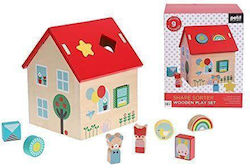 Petit Collage Formsortierspielzeug House aus Holz