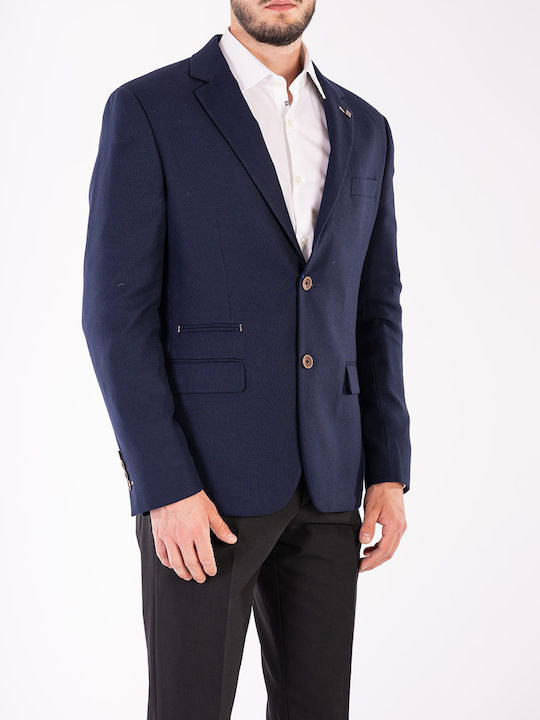 Leonardo Uomo Men's Suit Jacket NavyBlue