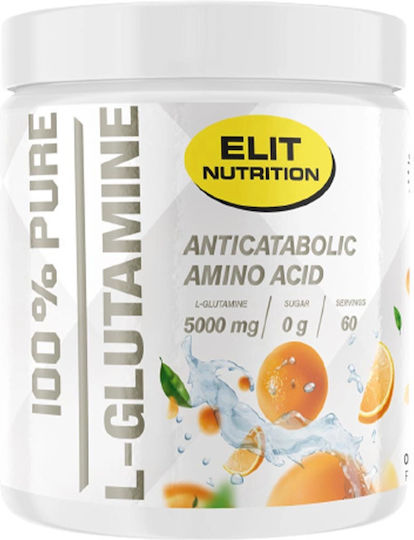 Elit Nutrition L-glutamine 300gr Πορτοκάλι