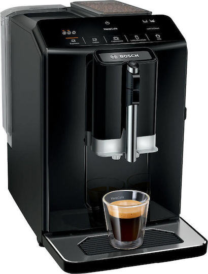 Bosch Αυτόματη Μηχανή Espresso 1300W Πίεσης 15bar με Μύλο Άλεσης Μαύρη TIE20119