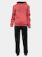 Παιδικό Σετ Φόρμας Pastel Red 2τμχ