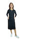 Mardim Winter Damen Robe Schwarz