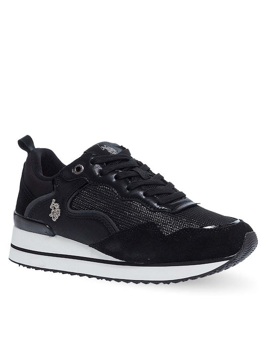 U.S. Polo Assn. Assn Γυναικεία Sneakers Μαύρα