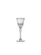 RCR Adagio Platin Set Gläser Likör/Ouzo aus Kristall in Silber Farbe 6Stück