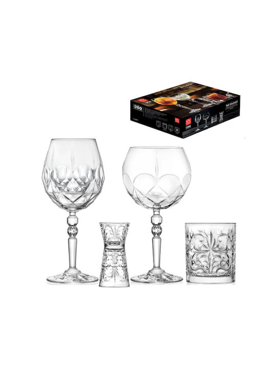 RCR Glass Set Cocktail/Drinking made of Crystal 530ml 4pcs