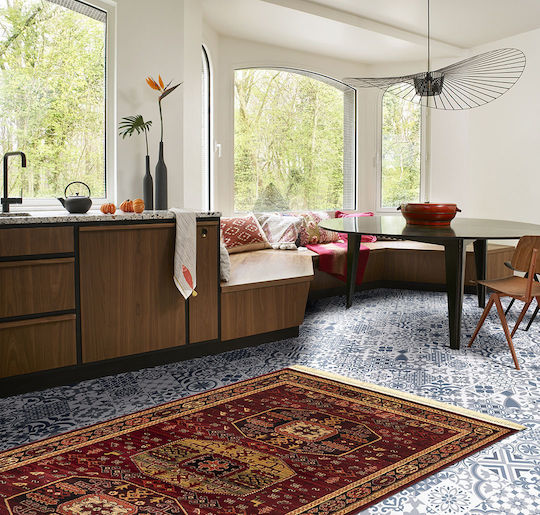 Newplan 6057 Bedroom Rug Sets Burgundy 3 Pieces 5-79-PRS-13345_6057B-SET067(2X140,1X200)