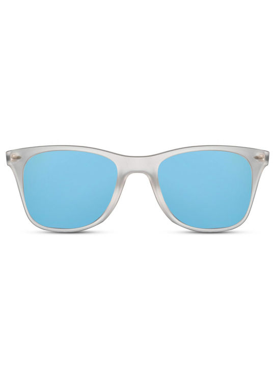 Solo-Solis Sunglasses with Gray Acetate Frame and Turquoise Lenses NDL1945