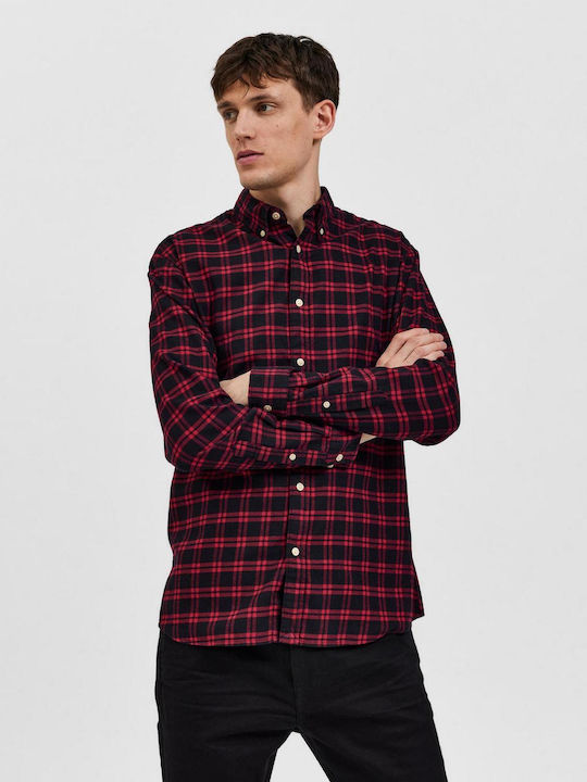 Selected Men's Shirt Long Sleeve Red