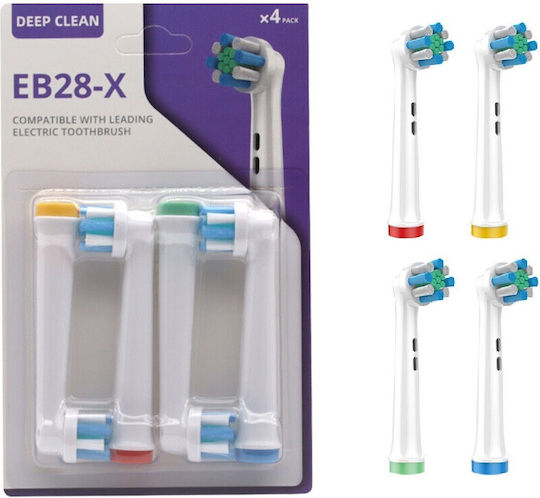 Deep Clean Ανταλλακτικές Κεφαλές για Ηλεκτρική Οδοντόβουρτσα Oral-B 1τμχ