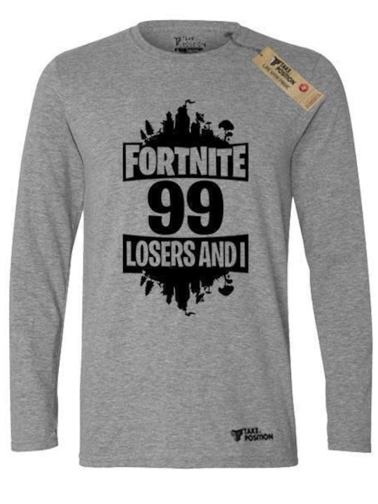 Takeposition Fortnite Bedruckte Bluse Weiß Fortnite 99 Spieler und ich
