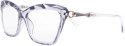 Frog Optical Lesebrille +3.00 in Silber Farbe