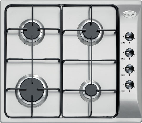 Neox Natural Gas Cooktop Autonomous 58x50εκ. Silver