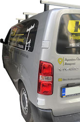 Menabo Roof Bars Aluminum (with Roof Rack Legs) Silver