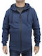 Herren Sweatshirt mit Kapuze Indigo