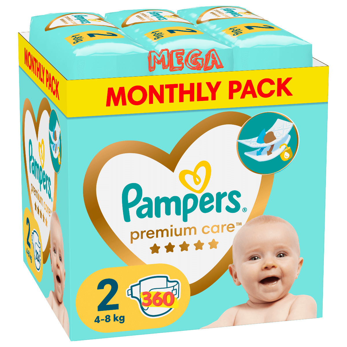 Pampers Harmonie Mini - Diapers, size 2 (4-8 kg), 24 pcs