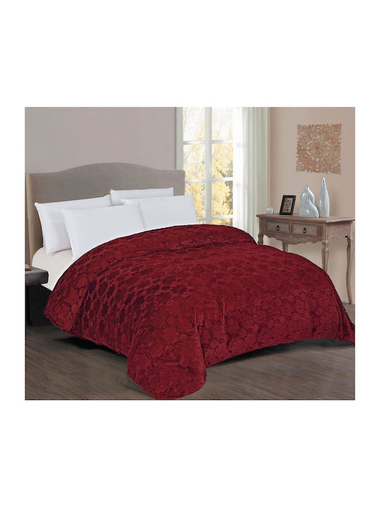 Dimcol Duvet Cover Queen 220x240cm 1830 Burgundy