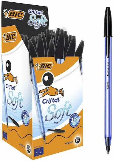 BIC Cristal Soft Pixuri Ballpoint 50 Bucăți