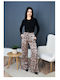 Olian Women's Satin Trousers Leopard ''''''