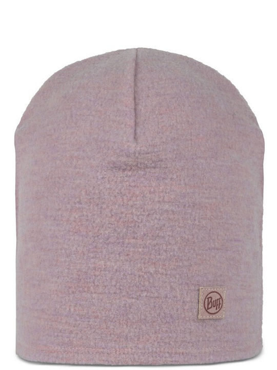 Buff Merino Beanie Unisex Fleece - Polar Beanie Knitted in Pink color