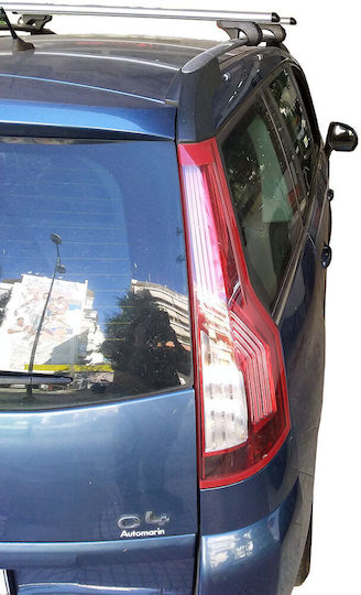 Menabo Μπάρες Οροφής Αλουμινίου για Citroen C4 Grand Picasso (Σετ με πόδια) Ασημί